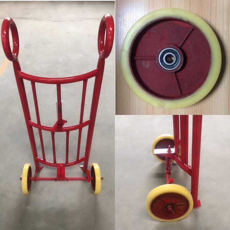 200l省力单人快速搬桶手动油桶车圆桶搬运车加厚管橡胶两轮手推车手动