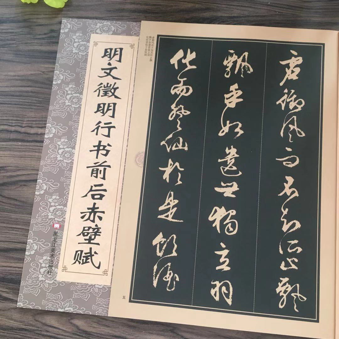 行书前后赤壁赋文征明行草毛笔字帖毛笔字帖软笔书法临摹练字帖【图片