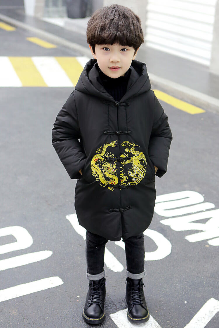 川孩中国风3岁男孩棉袄过年古装拜年服男童加厚汉服唐装儿童棉衣冬季