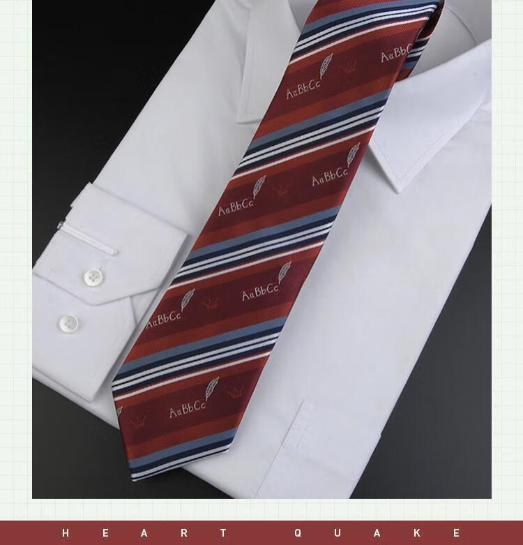 qiced新品dk领带领带女原创紫色蓝色绿色制服手打领带男数学