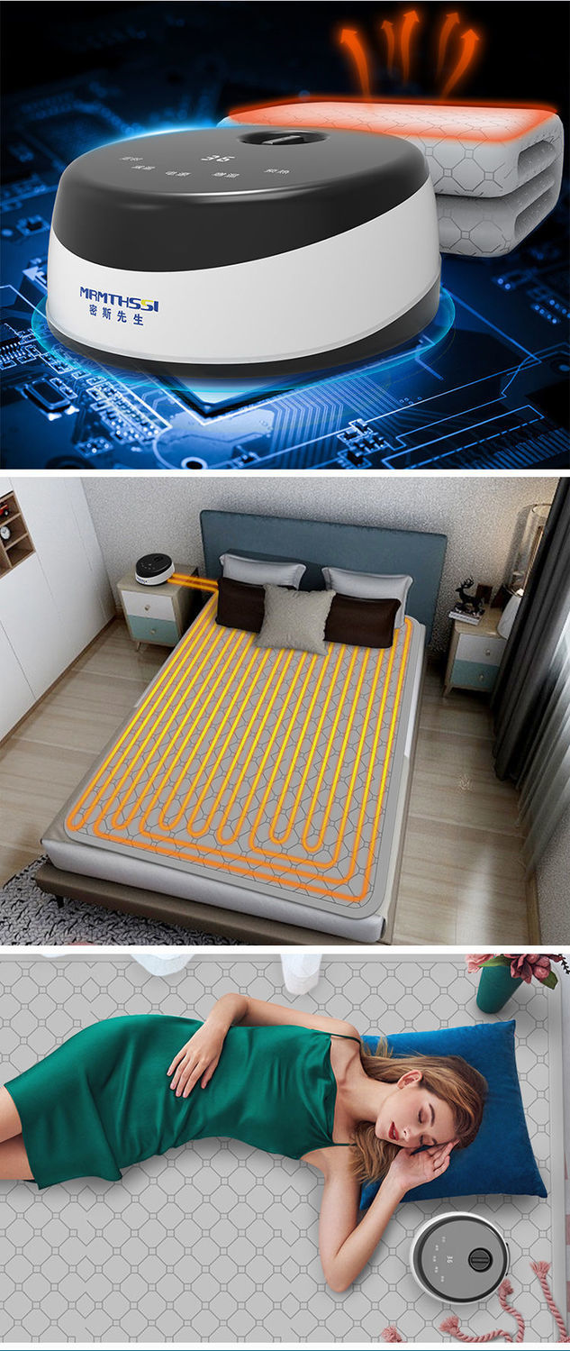 水暖电热毯水暖毯水循环水电褥子水暖床炕垫水电热毯静音智能触屏极光