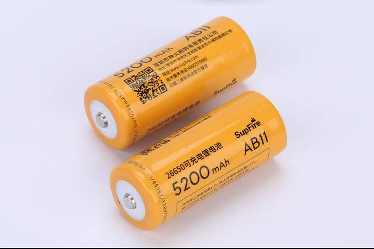 适用supfire神火强光手电26650锂电池充电超大容量可充电5200毫安 1个