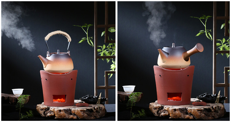 碳炉烧炭炉手工红泥炉风炉陶炉橄榄炭煮茶壶木炭小火炉烧水煮茶炉