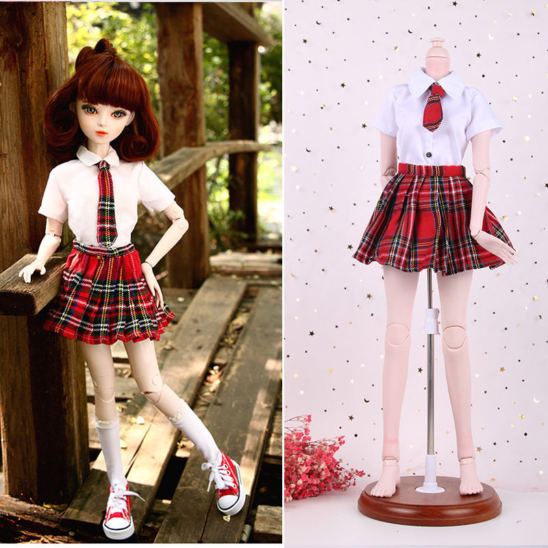 冰灵公主连衣裙校服jk制服凯蒂cm笑笑不含娃娃60厘米娃娃衣服不含娃娃