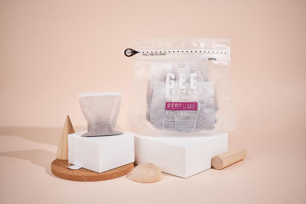 5折geecoffee冷萃咖啡日晒雪菲新鲜冷泡冰酿奶萃袋泡冰咖啡粉12g8包