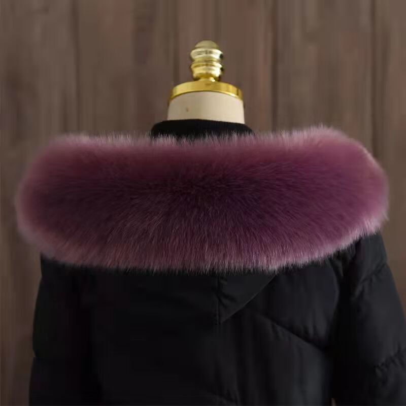 趣仕达新品毛领单买超大毛领子服帽条毛领子毛条男女通用单卖百搭 深