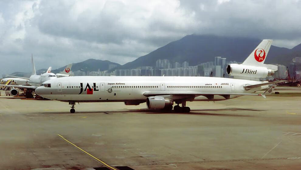 麥道md-11飛機模型1:400jal日本航空麥道md-11客機ja8582飛機模型合金