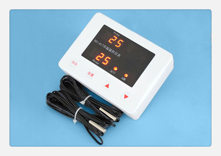 工程太阳能温差循环温控器热水回水循环智能温差比较控制器617a温控器