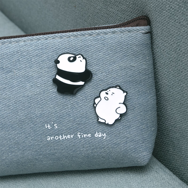 胸针可爱趴趴熊卡通小熊日系金属徽章情侣衣服配饰别针包包装饰品扣