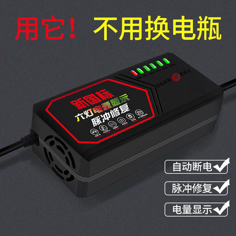 電瓶修復器電動車電瓶修復器激活48v60v72v電瓶新電瓶充電器48v60aht