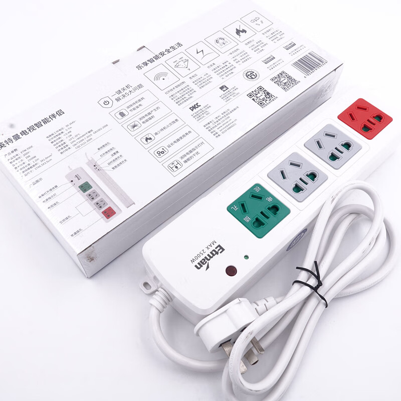 电视机智能伴侣插排遥控插座自动断电接线板插线品通用etm700e