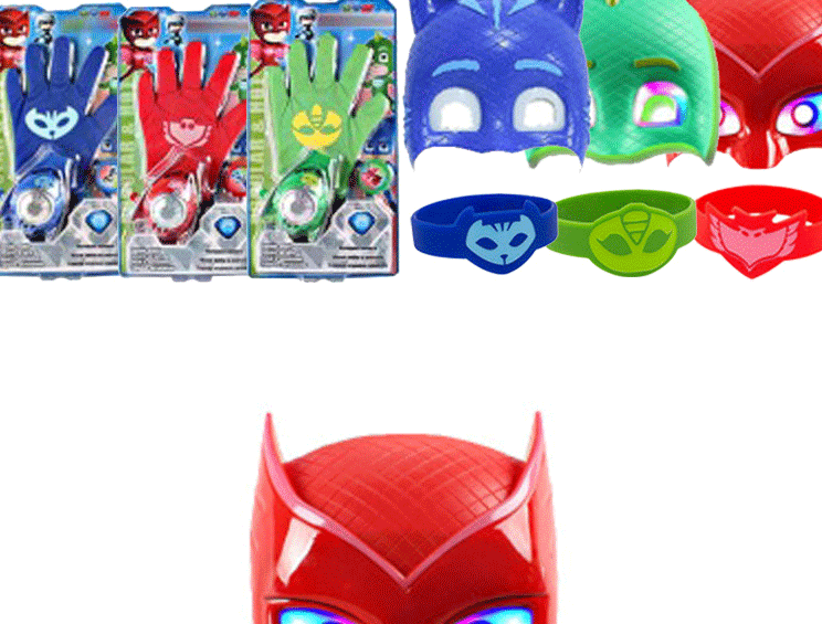 漫威周边睡衣小英雄衣服儿童cos演出服飞壁侠猫小子面具猫头鹰女衣服