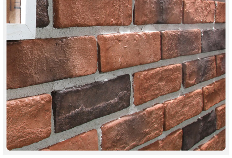 定制文化石外墙砖 户外砖 仿古小青砖片外墙砖文化砖复古红砖灰色中式