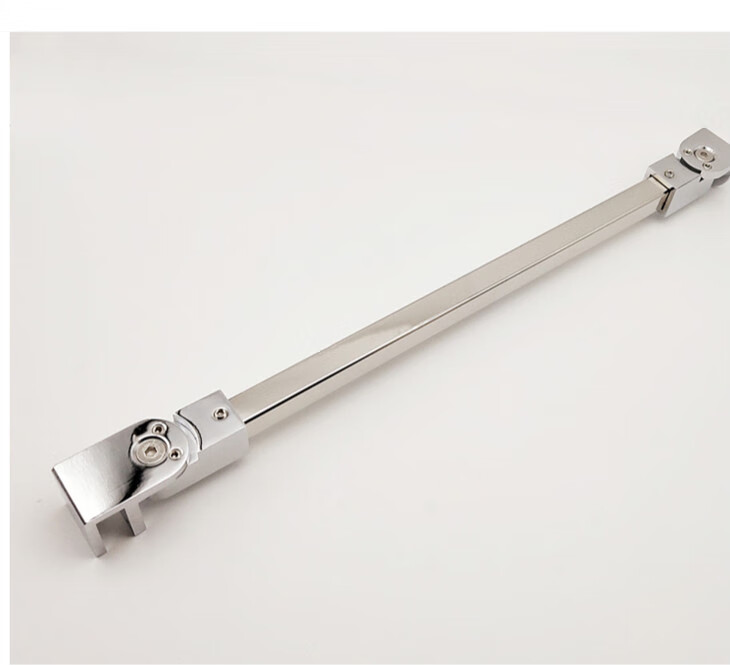 淋浴房万向拉杆304不锈钢浴室玻璃固定杆卫生间五金连接件支撑架一夹