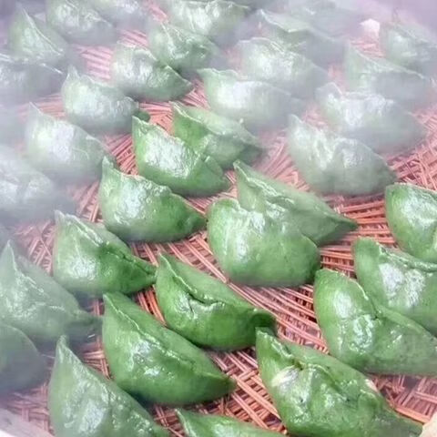 遂川农家艾米果江西清明果特产青团子腌菜艾草粑粑 1斤(15个左右)原味