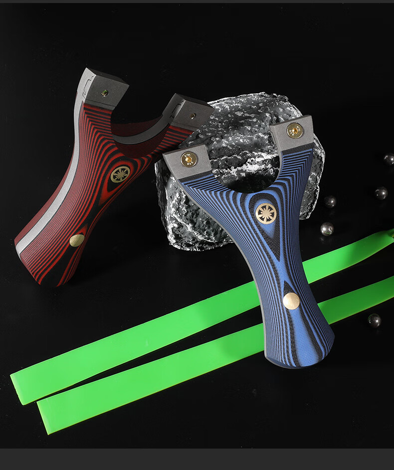 高精准户外弹弓成人淮撑夹片弹弓高精度快压免绑扁皮大威力g10钛钢