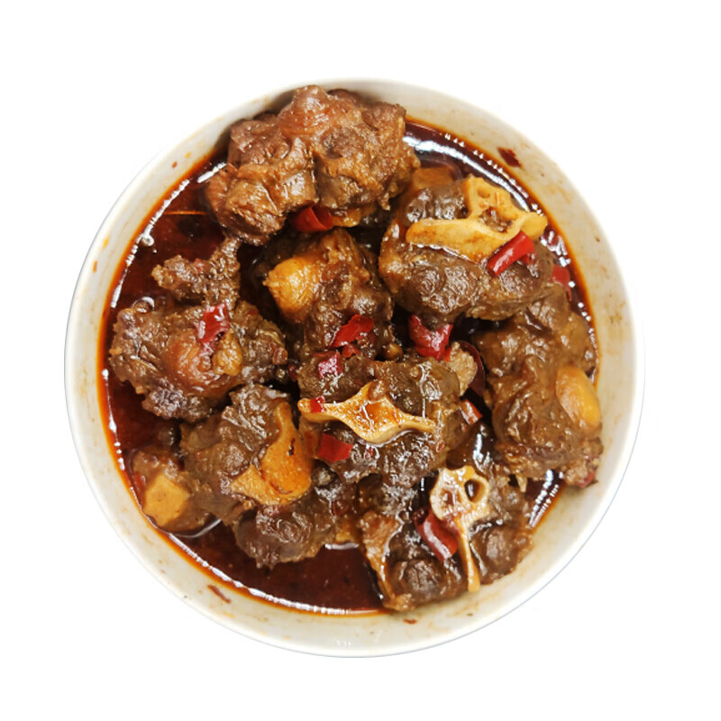 麻辣牛尾巴500g罐装香辣卤味熟食加热即食牛尾骨新鲜现做火锅食材