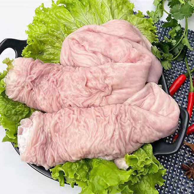 新鲜冷冻土猪大肠头黑猪大肠头干净免洗大肠头批发肥肠头半熟猪大肠2