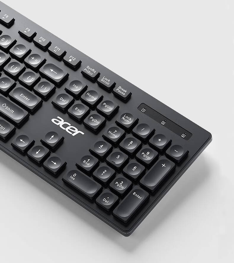 宏碁(acer)有线键盘鼠标降噪巧克力键鼠套装商务办公专用家用游戏打字