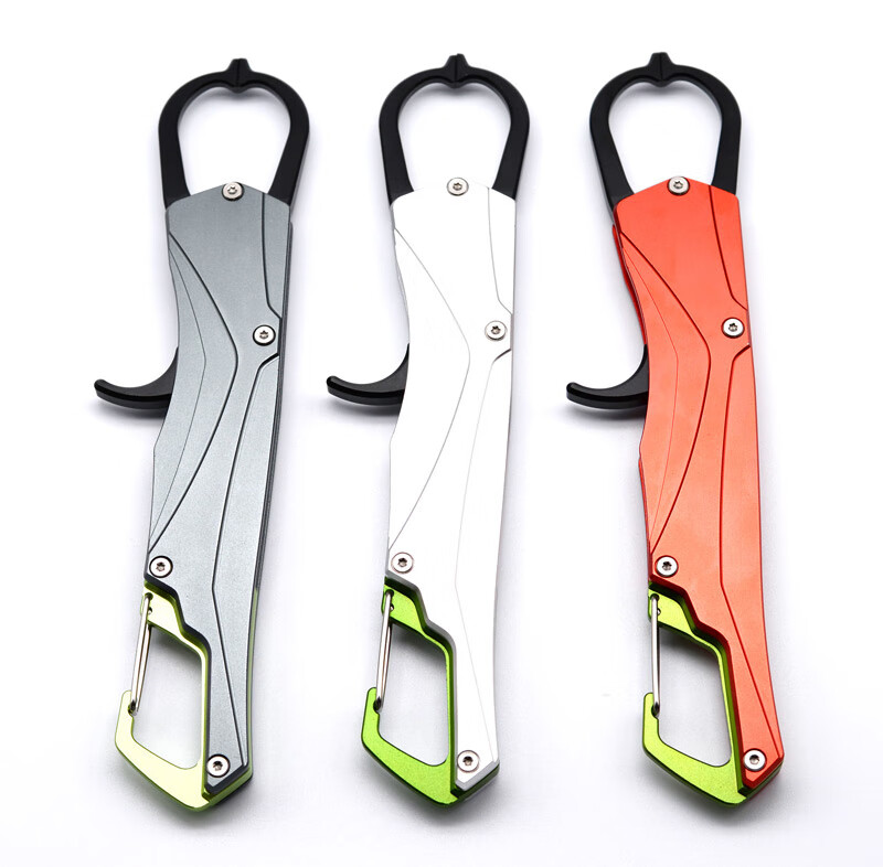 多功能控鱼器路亚钳套装大物控鱼钳子组合超轻铝合金枪柄夹鱼工具银色