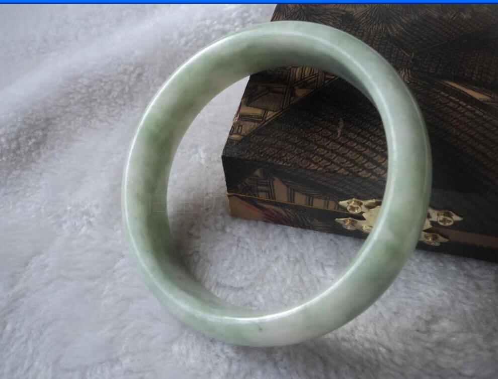 高瑞品质天然玉石贵州翠手镯翠绿玉镯飘花玉手镯女款玉镯子学生送亲朋