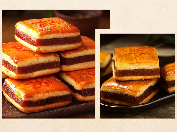 京糕饼山楂点心中式老人酸甜糕点手工传统老式天津特产京糕饼枣泥卷