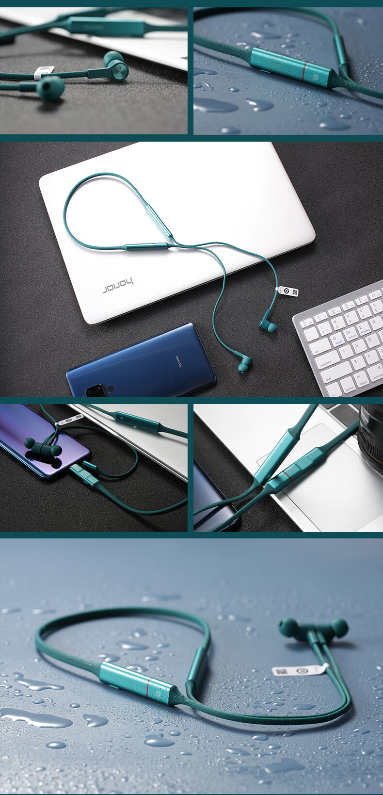 华为freelace蓝牙耳机运动防水超长待机通话降噪听歌音乐 定制版【曜