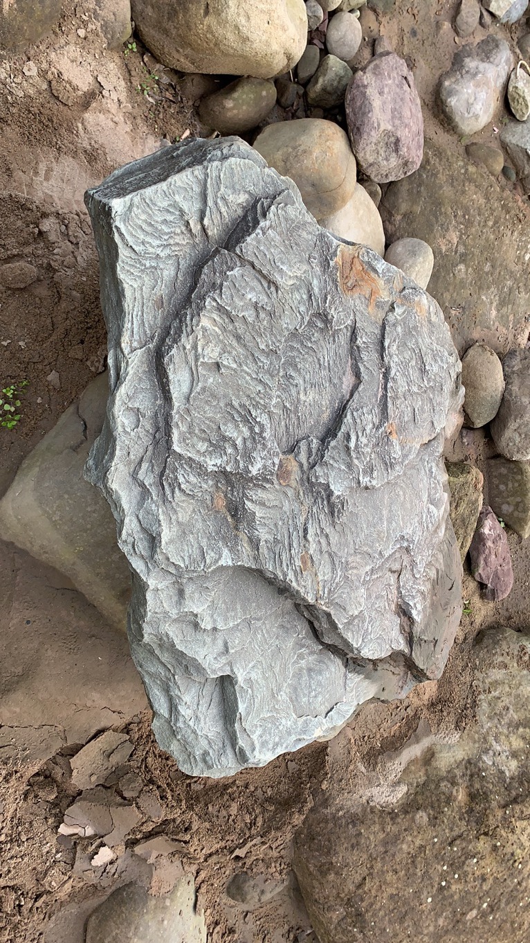 天然溪流石原石 鱼缸造景石 精品片岩冷水鱼精品溪流沙虾虎缸鳍鱲 40