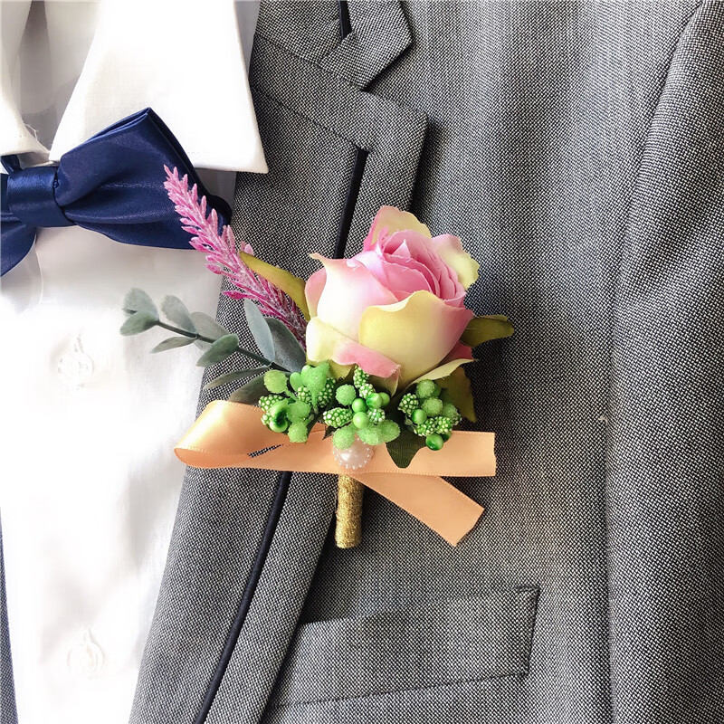 仟佰盾(chiefdon) 高端商务男士胸花 嘉宾襟花 会议年会活动开幕开业