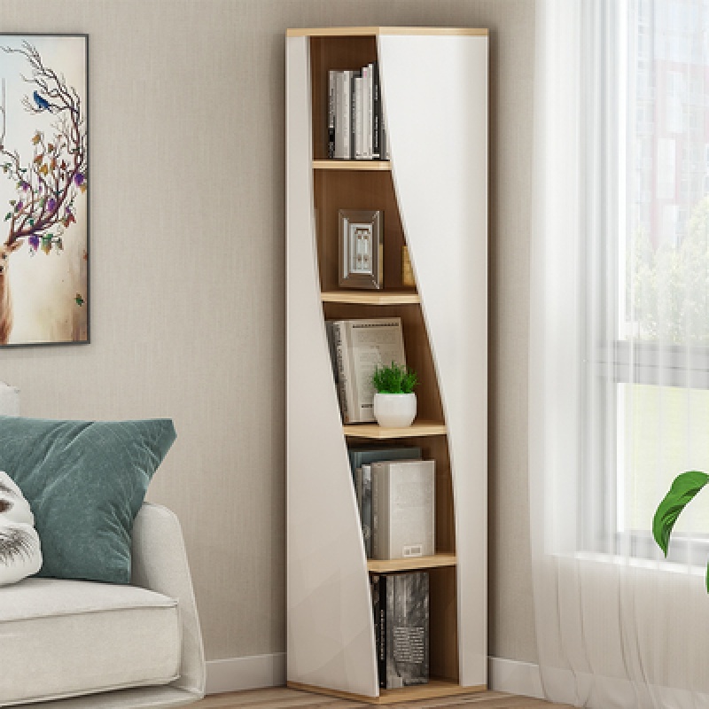 桃汀芸转角储物架落地书架储物墙角柜三角形角柜拐角边角角落收纳客厅