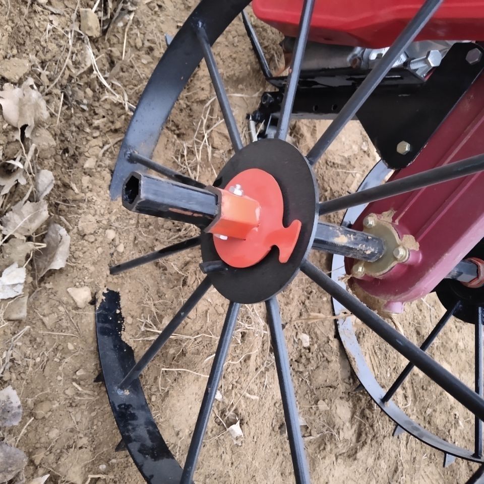 微耕机行走轮防滑轮转向大铁轮内径23直径60万向轮