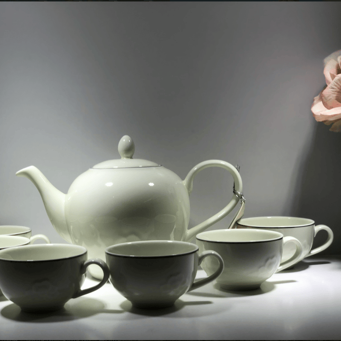 2022新款装雅诚德陶瓷茶杯套装家用客厅简约水具茶具茶壶杯子水杯清河