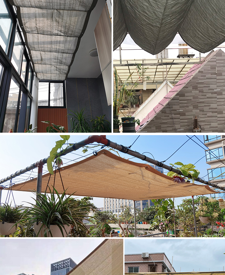 精品白色加密遮阳防晒网阳光房遮光庭院花园阳台围栏户外屋顶防尘精品