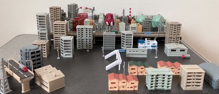 万代bandai扭蛋发光奥特曼扩展沙盘场景建筑房屋大楼公路桥梁铁塔第1