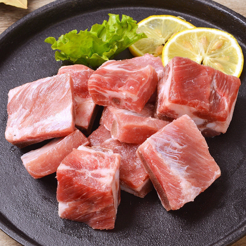 排骨粒免切猪排骨块火锅食材一整箱 免洗排骨整箱6斤【骨头多肉少】款