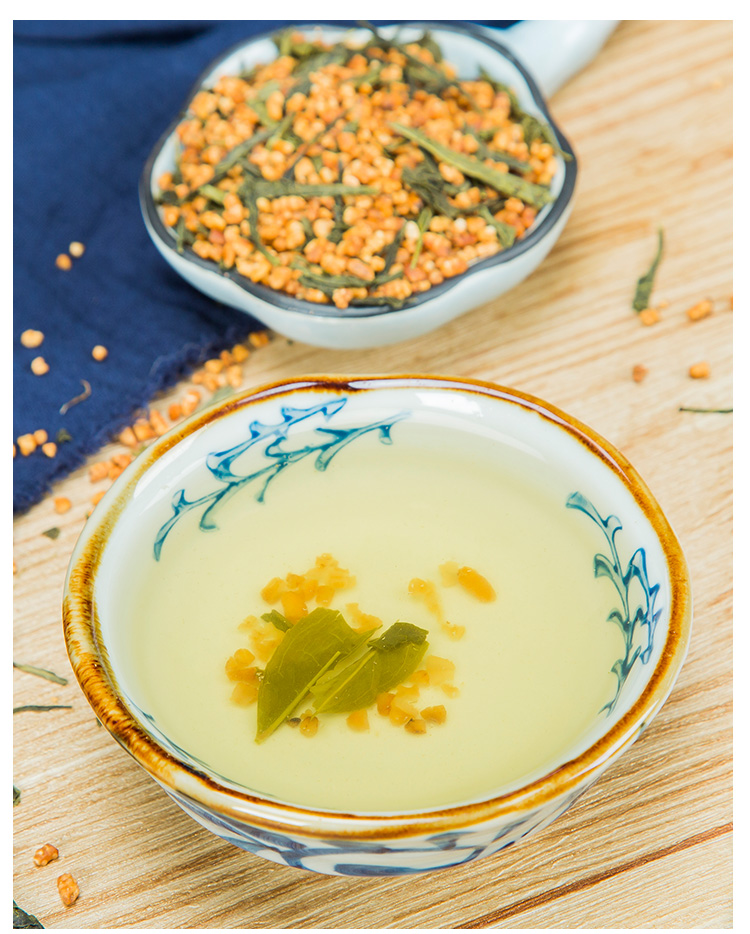 玄米茶500g寿司店供应日本日式玄米蒸青绿茶非玄米袋泡茶包