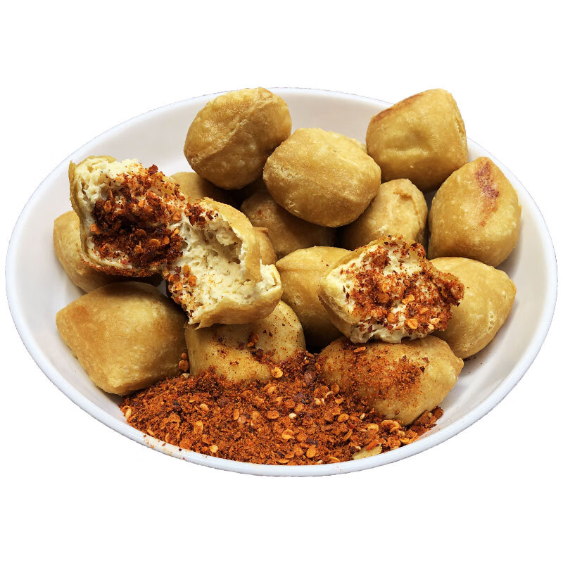 财冉云南特产烧烤臭豆腐长毛建水小豆腐爆浆油炸包浆豆腐 2盒( 调料