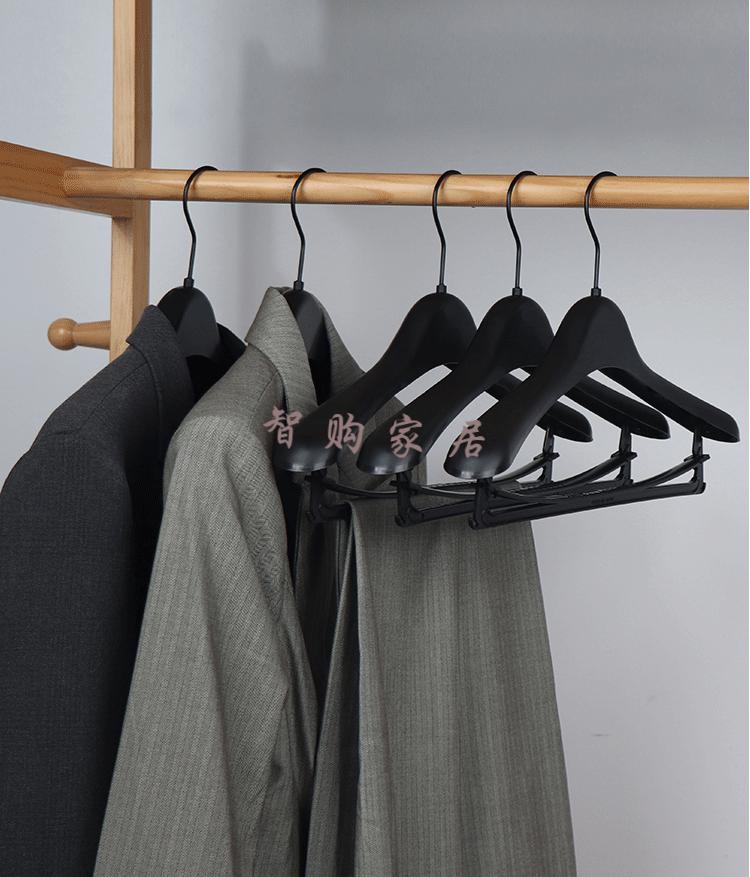 裤外套衣撑挂衣架子西装衣架西服大衣衣架服装店宽肩无痕精品磨砂款