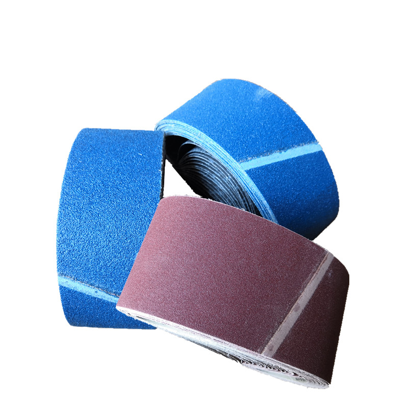 定制蓝色砂带红纱砂布袋不锈钢坡口机打磨机砂纸精品蓝色砂带80一捆15