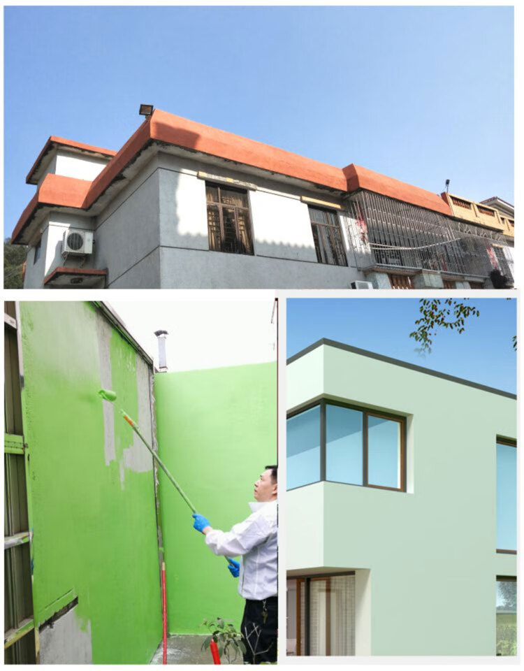 外墙乳胶漆水晒别墅墙面漆自刷室外阳台耐久白色彩色涂料 淡咖啡 1kg