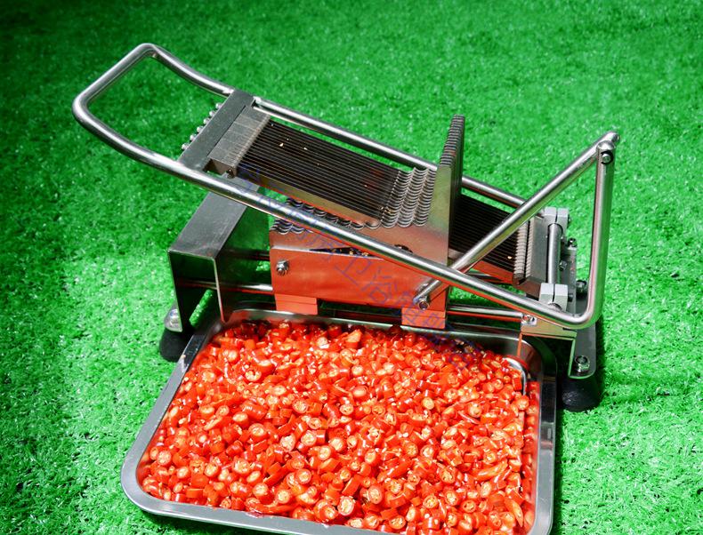 现货商用家用手动切辣椒机器餐馆切小米椒切段机泰国椒切片工具【图片