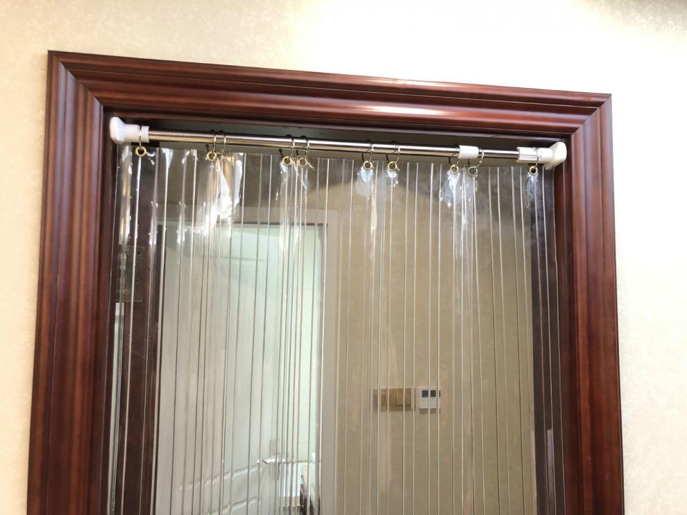 可狄(kedi) 空调门帘 挡雨帘子防水空调隔断帘折叠滑动空调帘子隔间