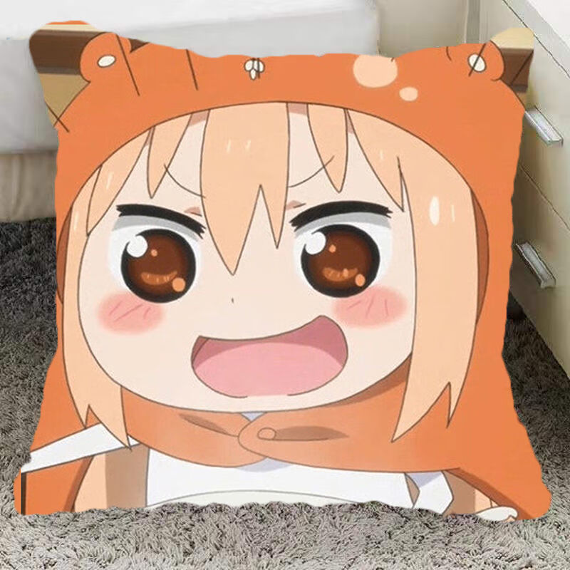 泰戈登 干物妹小埋抱枕 二次元周边同款卡通可爱靠垫卧室床头沙发靠
