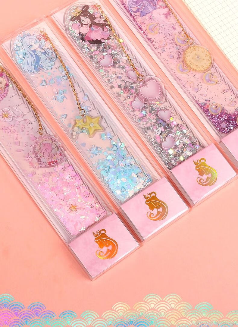 迪士尼disney2022新款叶罗丽流沙尺少女心叶罗丽流沙尺子精灵梦少女心