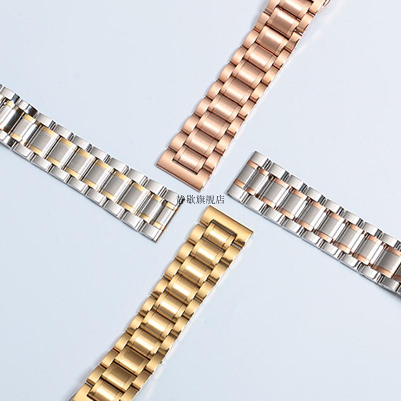 适配阿玛尼ar1981表带原装黑色表带钢带配ar19811970600081840173玫瑰