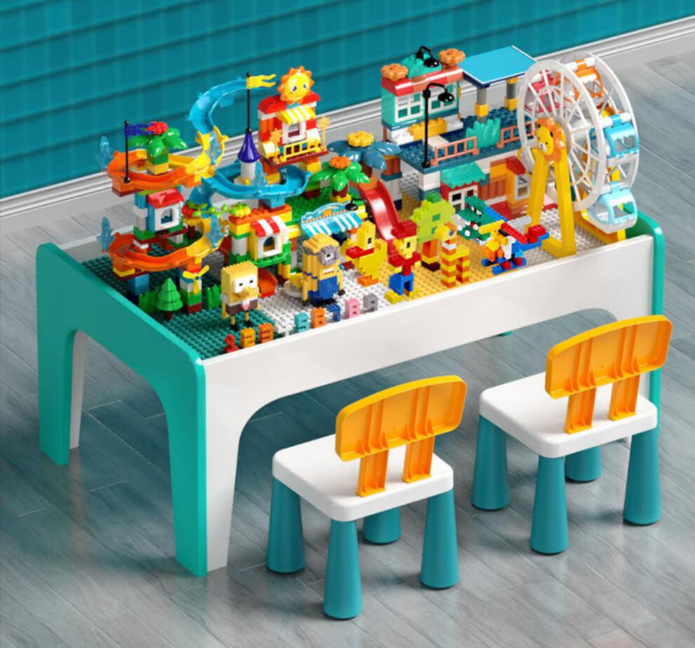 乐高lego儿童积木桌多功能大颗粒宝宝拼装玩具男女孩桌椅套装官方旗舰