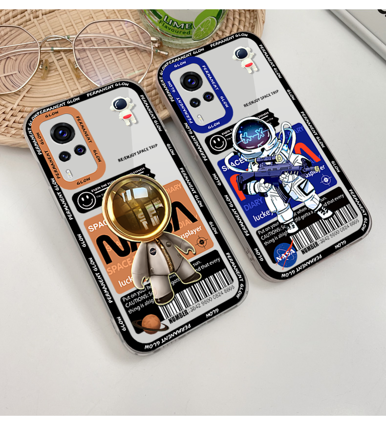 良品科技vivox60手机壳60pro男新款全包防摔透明硅胶保护套转转悬浮