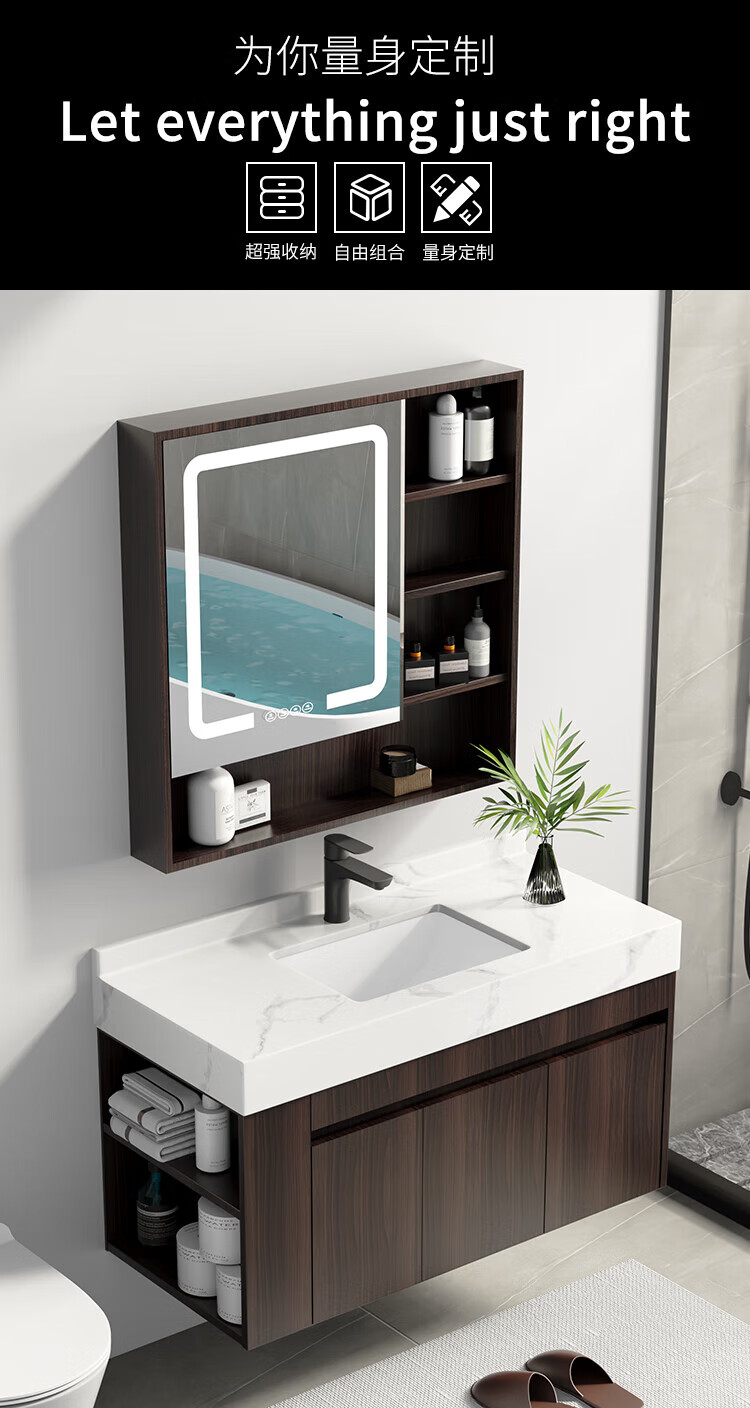 日本卫浴toto 出口德国高端卫生间实木浴室柜组合洗手盆洗脸盆新中式