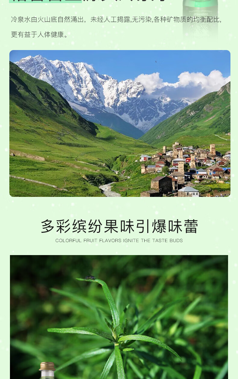 龙蒿饮料格鲁吉亚饮料zandukeli龙蒿水龙蒿汁龙蒿饮料冰饮混合装梨