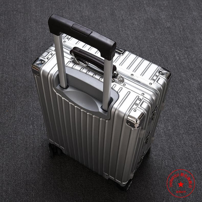 saenn polo行李箱全金属拉杆箱旅行箱24英寸密码箱子小型20英寸登机箱
